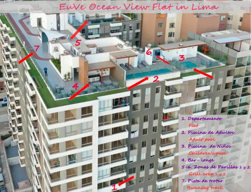 דירות Euve Ocean View Flat In לימה מראה חיצוני תמונה